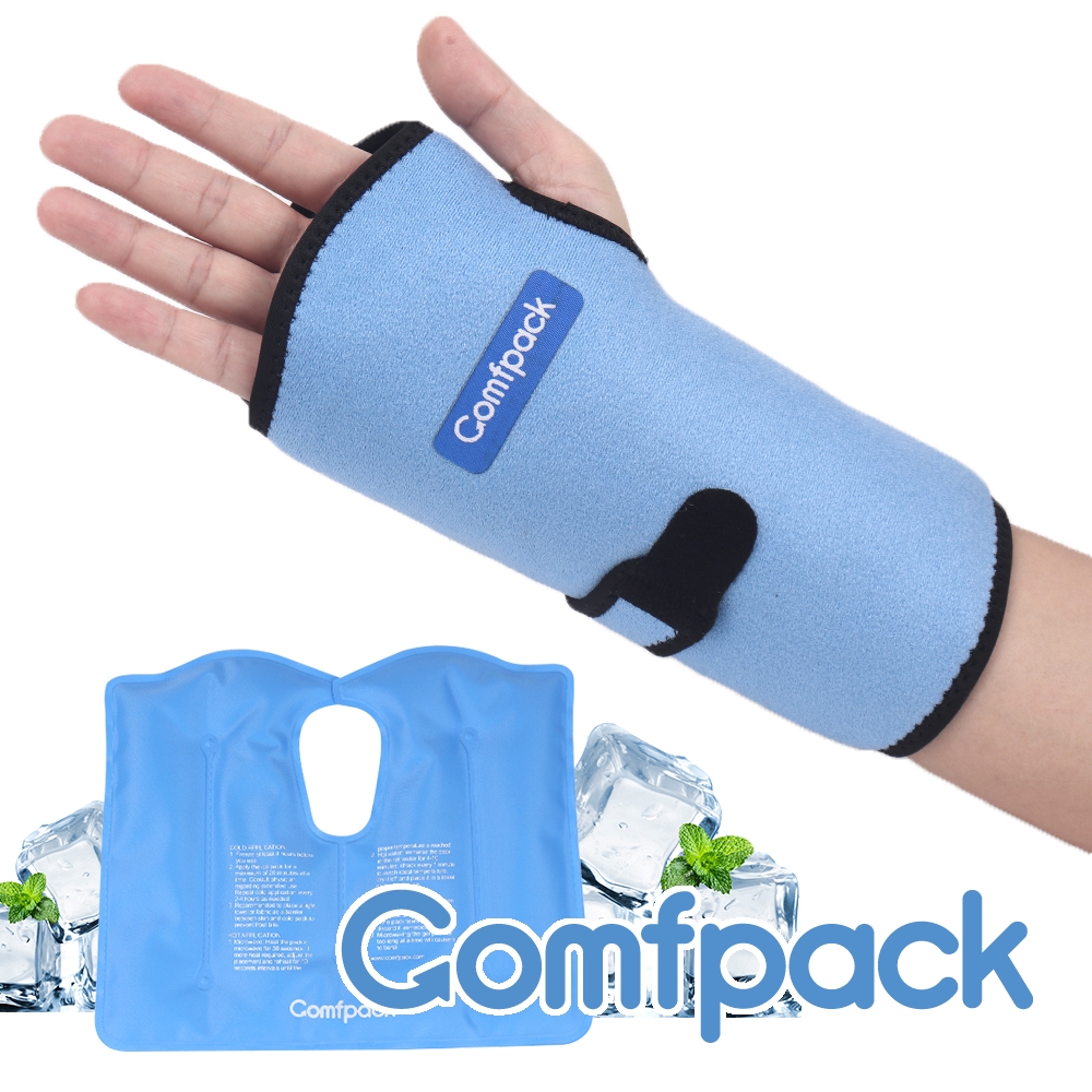 Comfpack Wrist Ice Pack Wrap Hot Cold Compression Therapy Hand Support Brace With Gel Pack For 8420