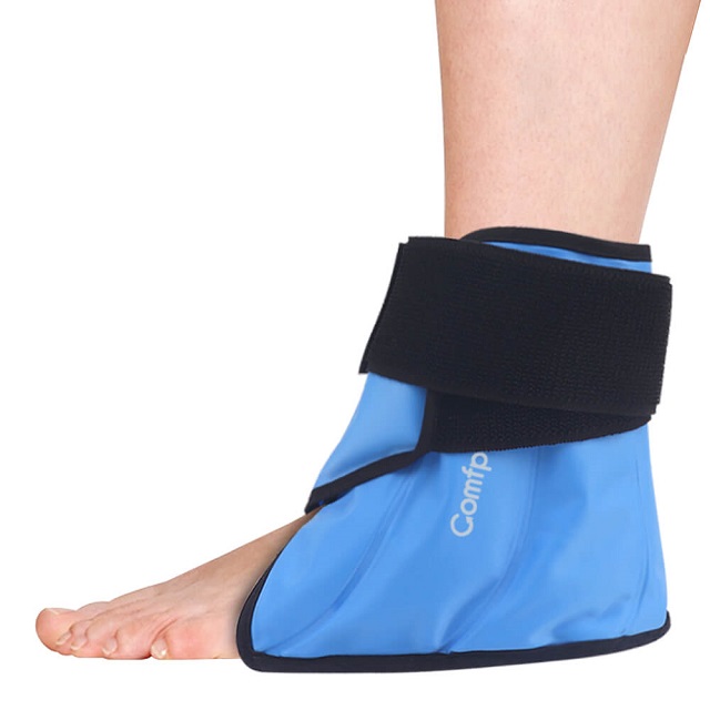 Comfpack Ankle Ice Pack Wrap Reusable Hot Cold Therapy Compression Foot 